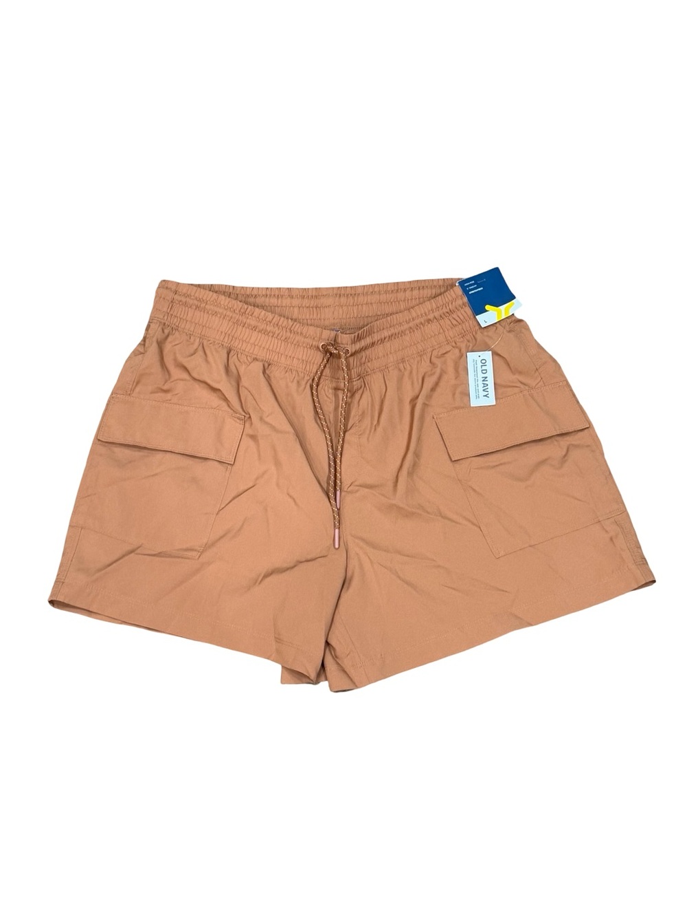 ✨ NWT Old Navy High Waisted StretchTech Cargo Shorts Light Brown Peach Large